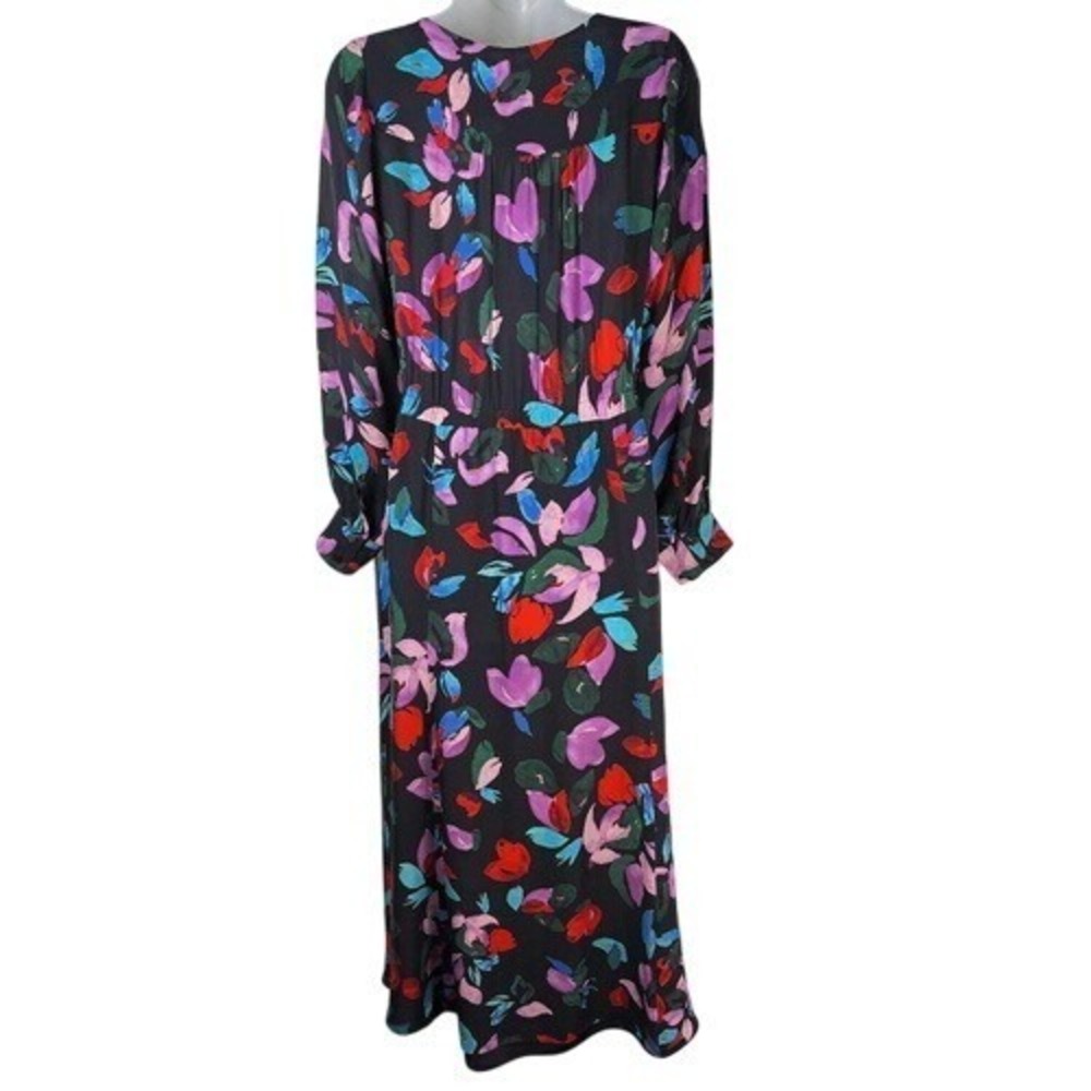 Parker Cora Floral Silk Blend Maxi‎ Dress 4 - Picture 7 of 13